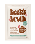 Beck's Broth - Bone Broth Powder - Mint Hot Chocolate Single Packet - 35g