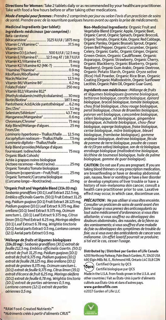 My Kind Organics Womens Multi 40+ 60cap