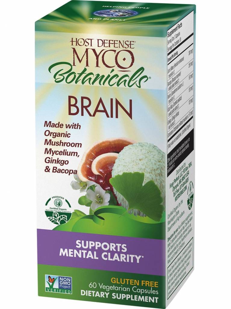 Host Defense Myco Botanicals Brain 60caps