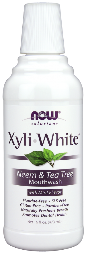 NOW Xyliwhite Mouthwash Neem and Tea Tree 16oz