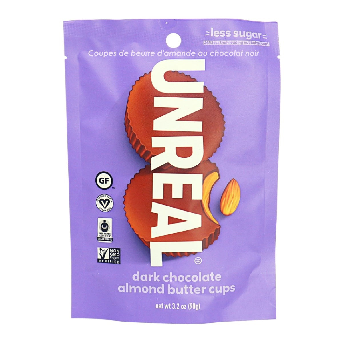 Unreal Dark Chocolate Almond Butter Cups 90g