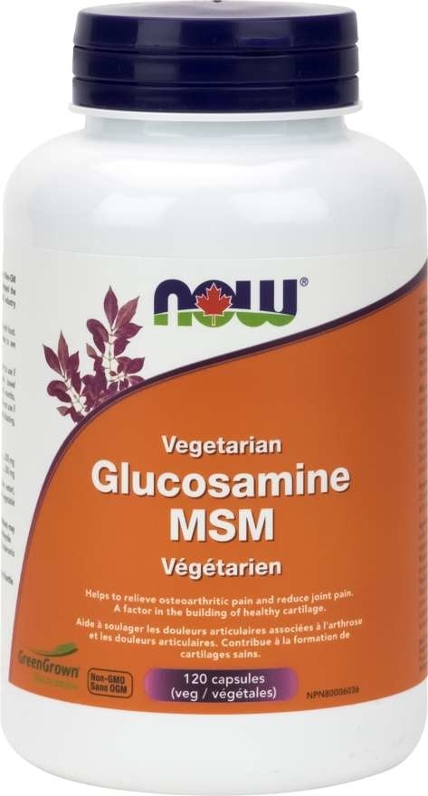 NOW Vegetarian Glucosamine MSM 120 caps
