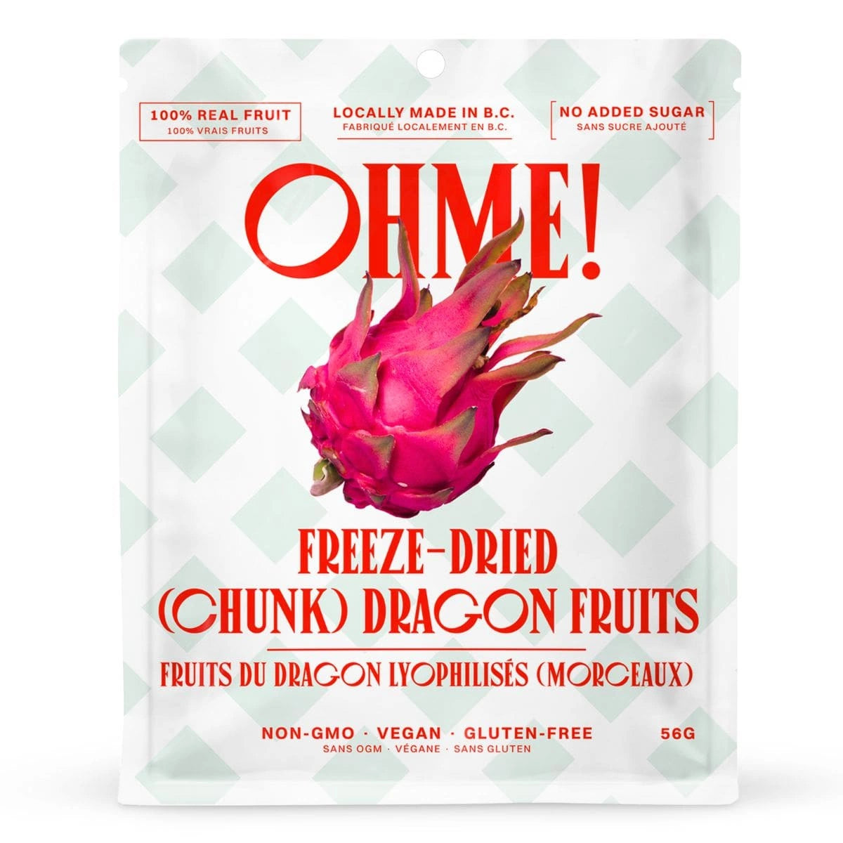 OHME! Freeze-Dried Dragonfruit 56g