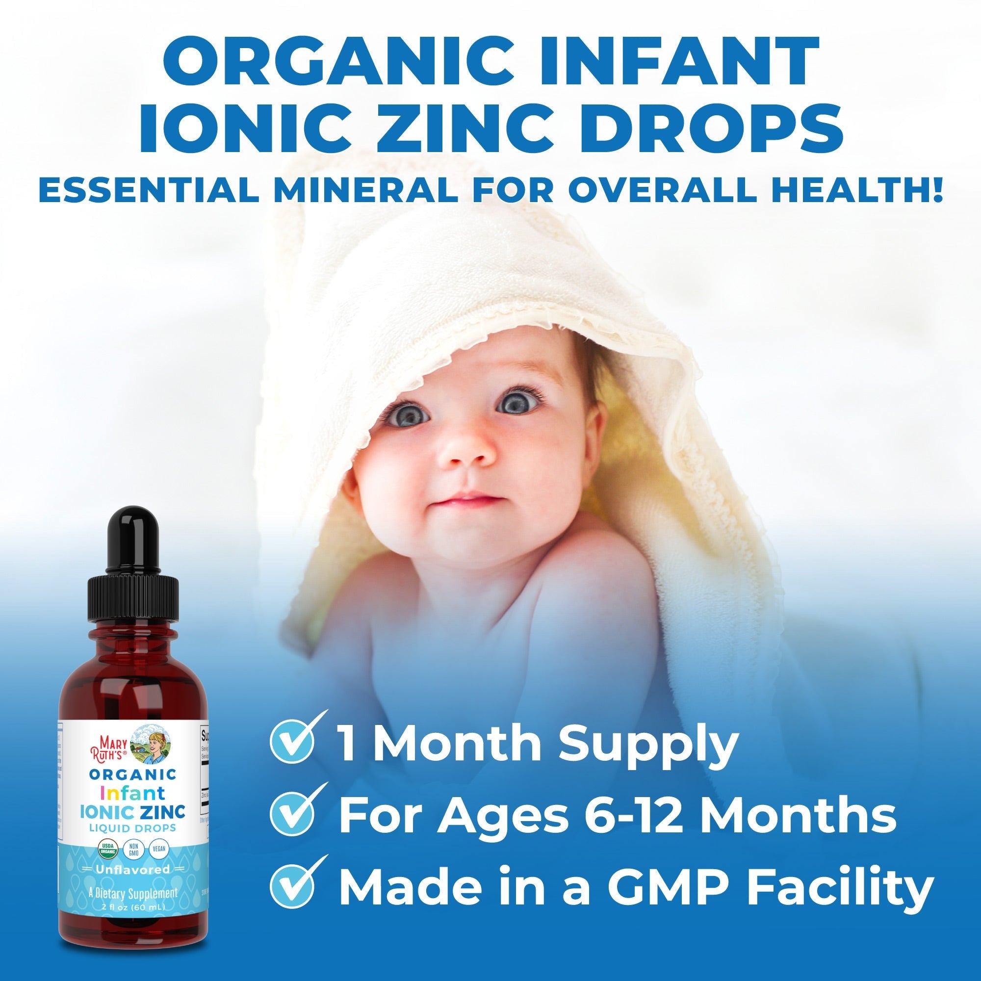 Mary Ruth's Infant Ionic Zinc Liquid Drops- 60ml