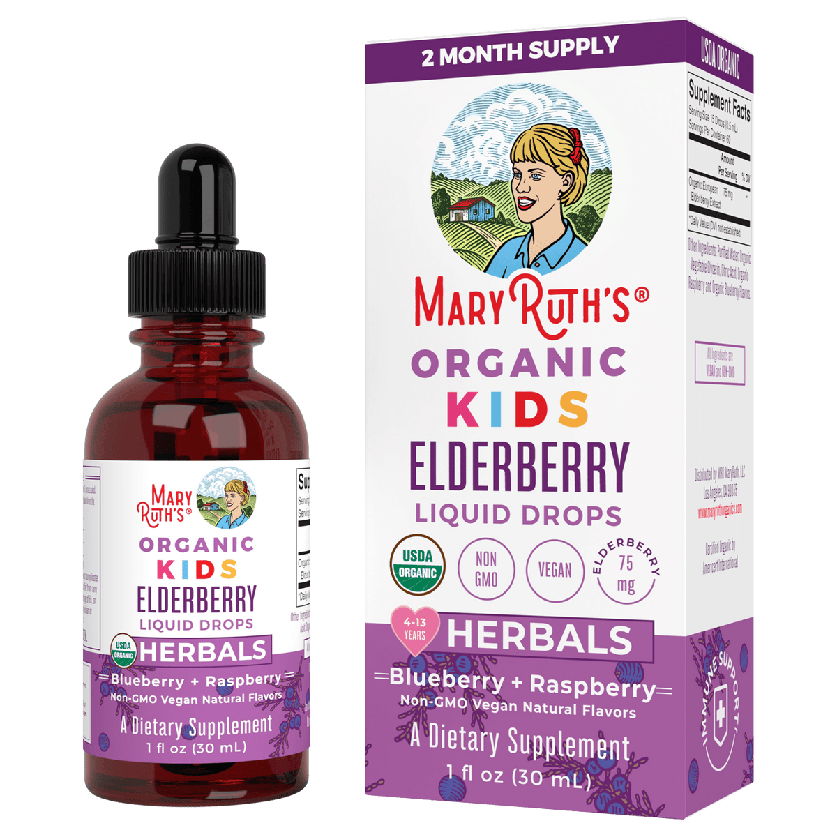 Mary Ruth's Kids Elderberry Drops 30ml