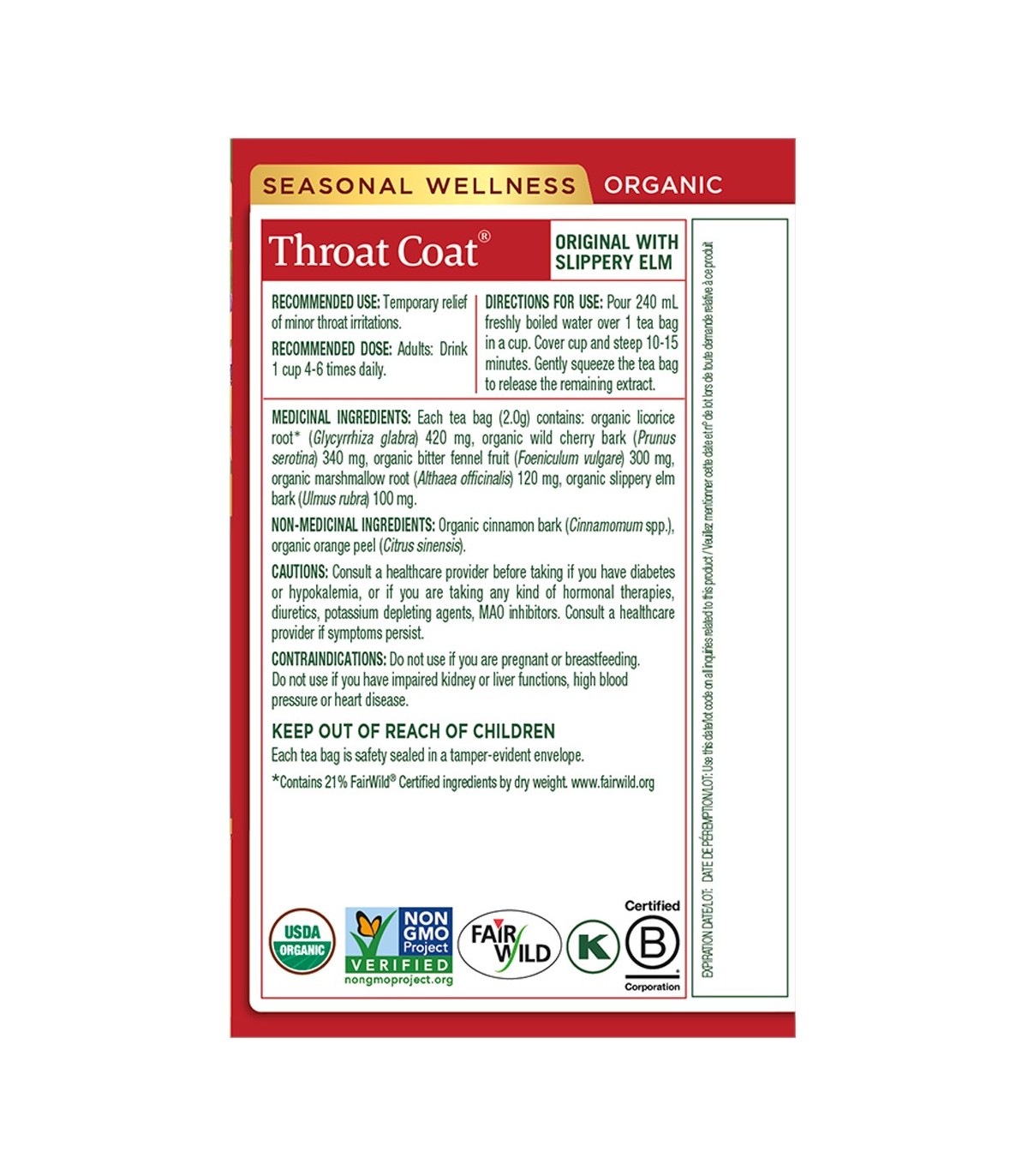 Throat Coat 16 Tea Bags