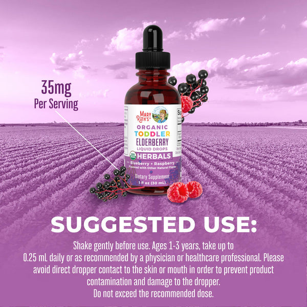 Mary Ruth's Organic Toddler Elderberry Liquid Drops 30ml