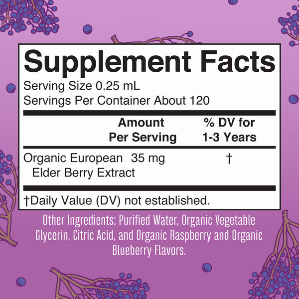 Mary Ruth's Organic Toddler Elderberry Liquid Drops 30ml