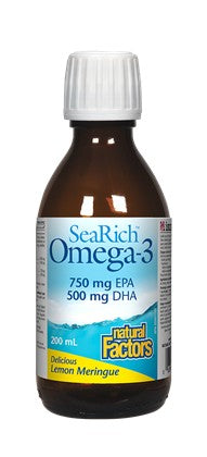 Natural Factors SeaRich Omega-3 750/500 200ml Grapefruit Punch