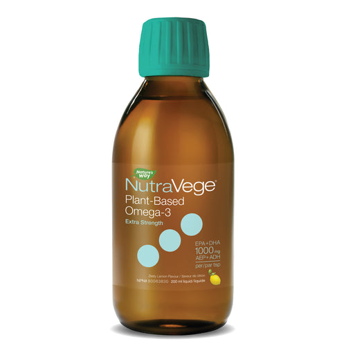 Nature's Way NutraVege Plant Based Extra Strength Omega 3 Lemon 200ml