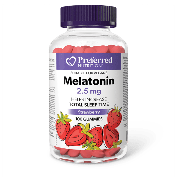 Preferred Nutrition Melatonin 2.5mg 100 gummies