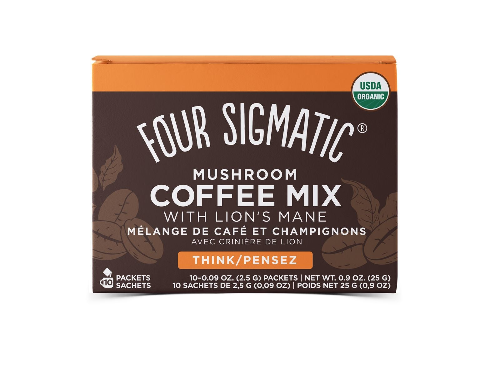 Coffee w/Lions Mane and Chaga box of 10