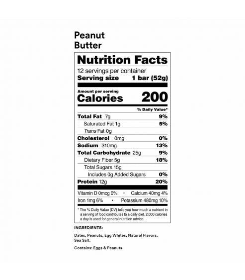 Rx Protein Bar Peanut Butter Chocolate Box of 12