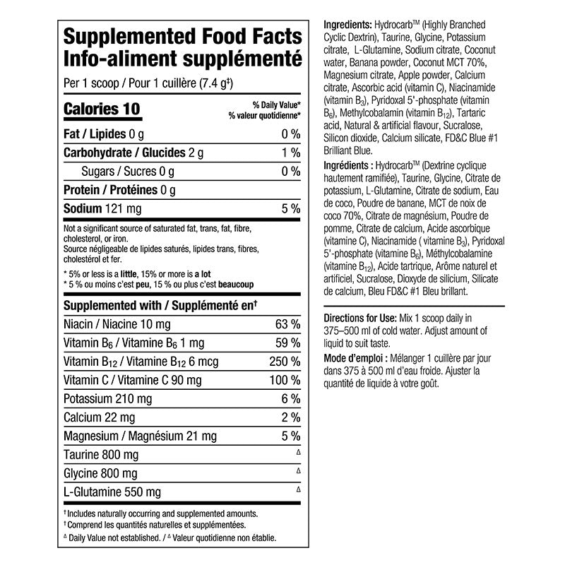 Perfect Sports Hydro Splash Dual Hydration Blue Raspberry 333g