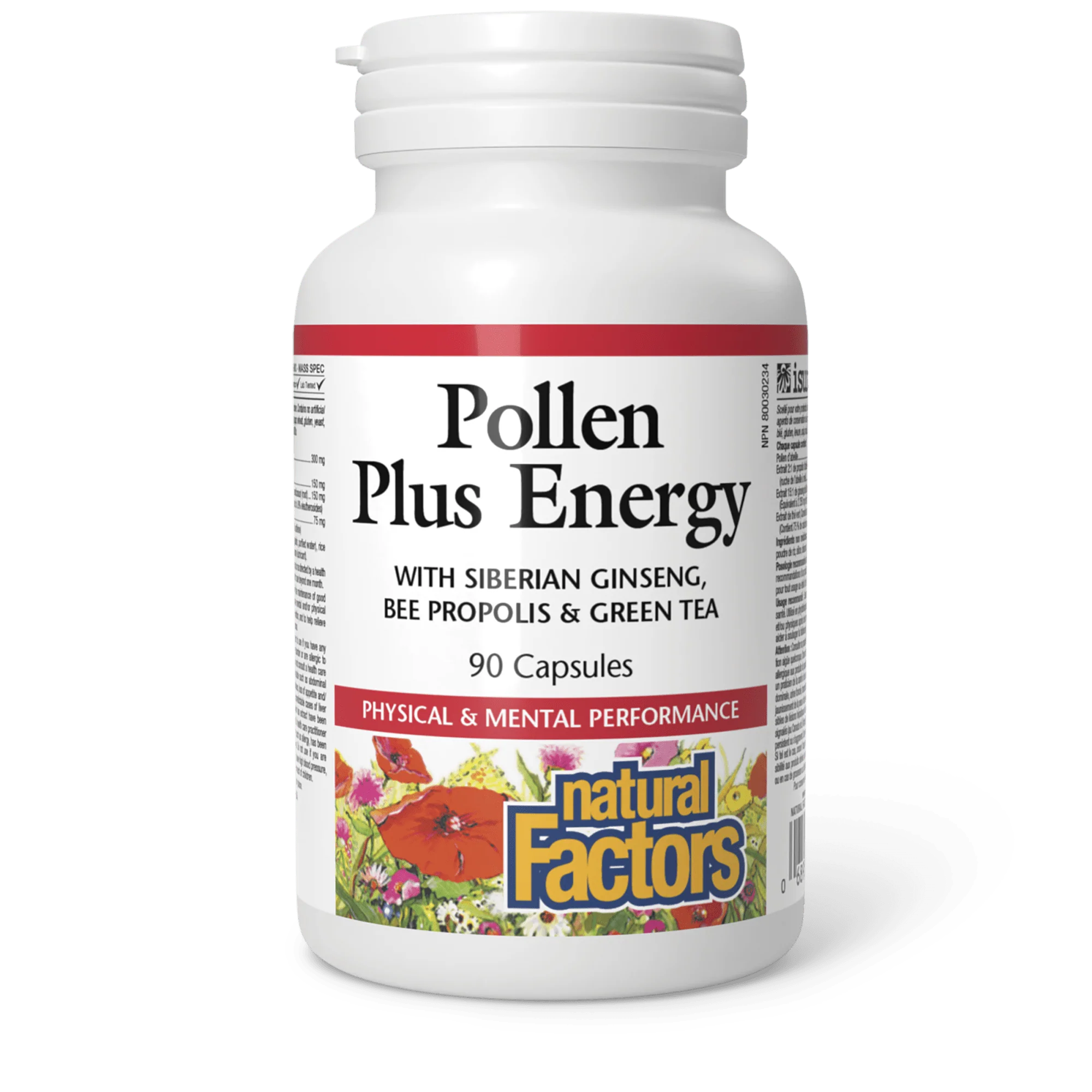 Natural Factors Pollen Plus Energy 90 caps