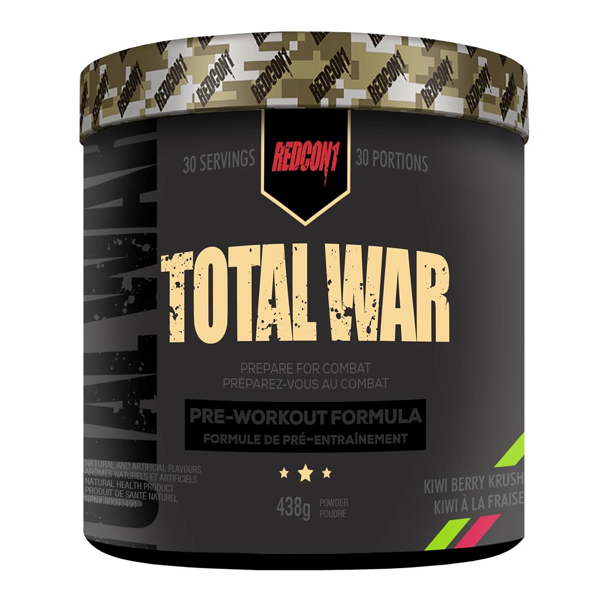 Redcon1 Total War Pre-Workout Kiwi Berry Krush 438g