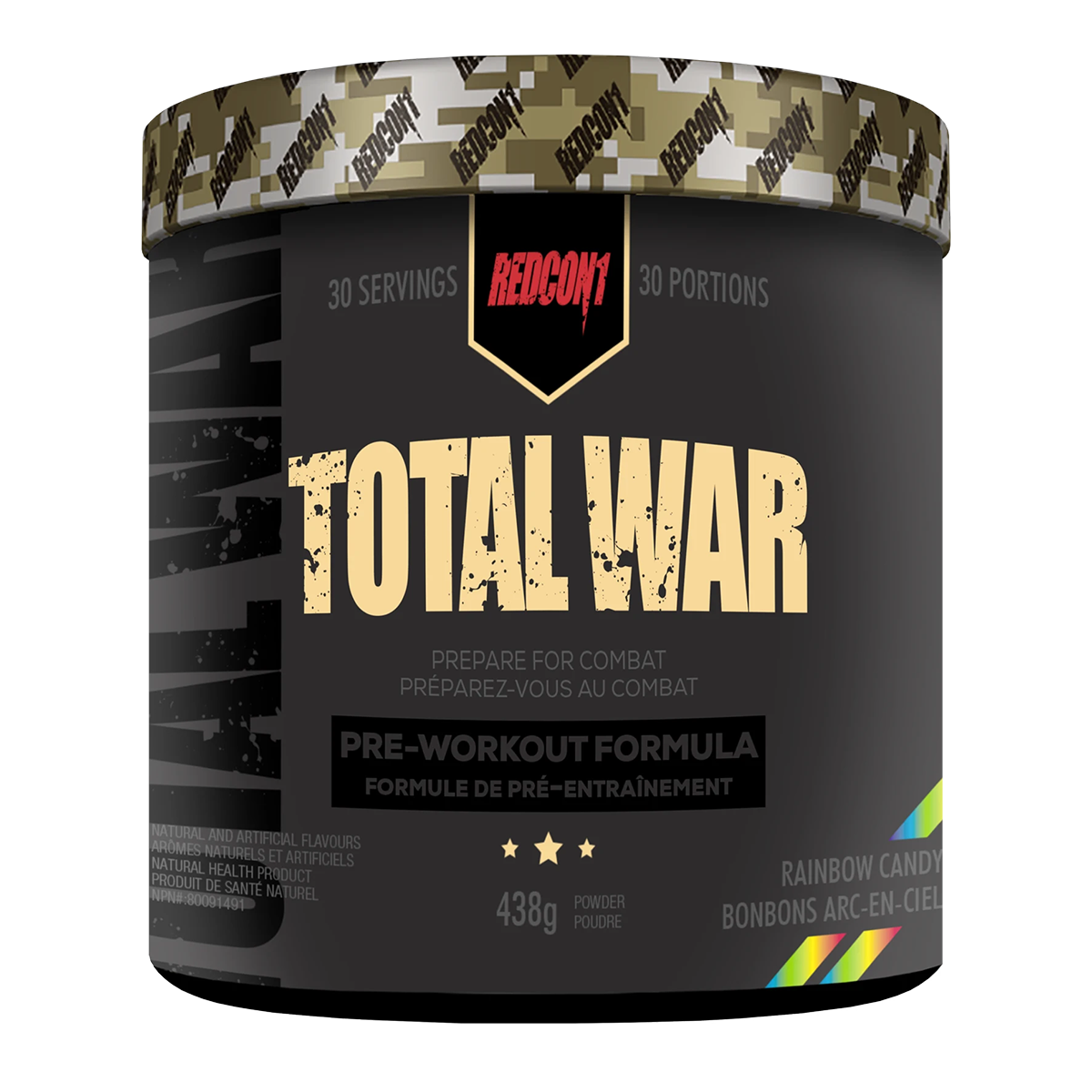 Redcon1 Total War PreWorkout Rainbow Candy 438g Wellness Market