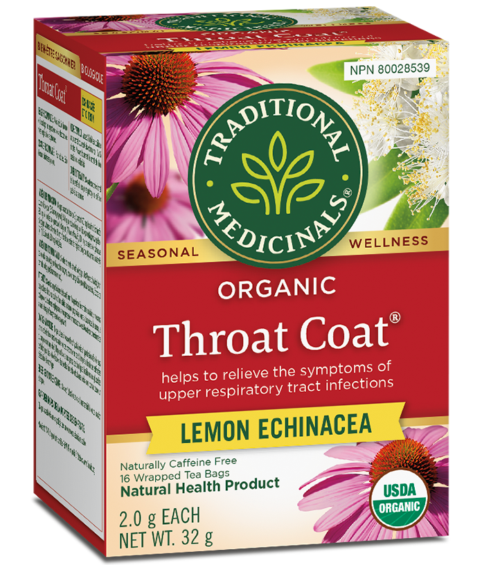 Traditional Medicinals Throat Coat Lemon Echinacea
