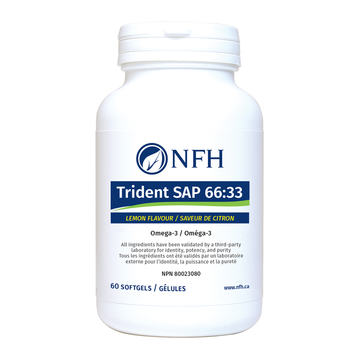 NFH Trident SAP 66:33 Omega-3 - Lemon 60 gels