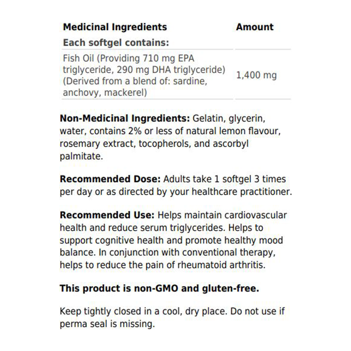 OmegaGenics EPA-DHA1000 60 softgels