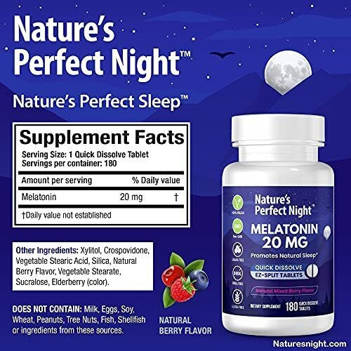 Nature's Perfect Night Melatonin 20mg