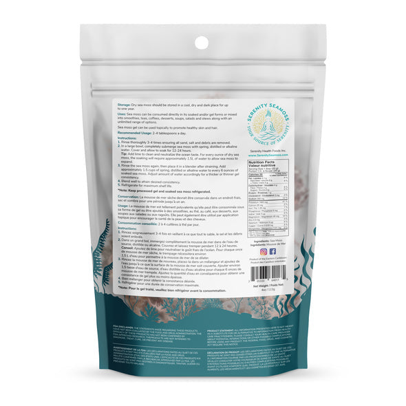 Serenity Dried Sea Moss Ultraviolet - 113g