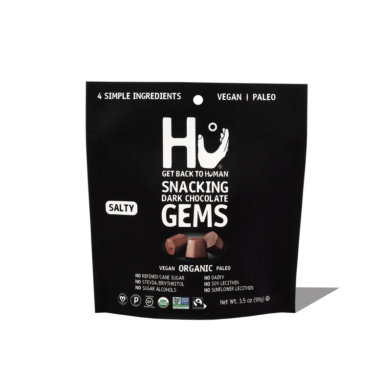 Hu Snacking Dark Chocolate Gems Salty 99g