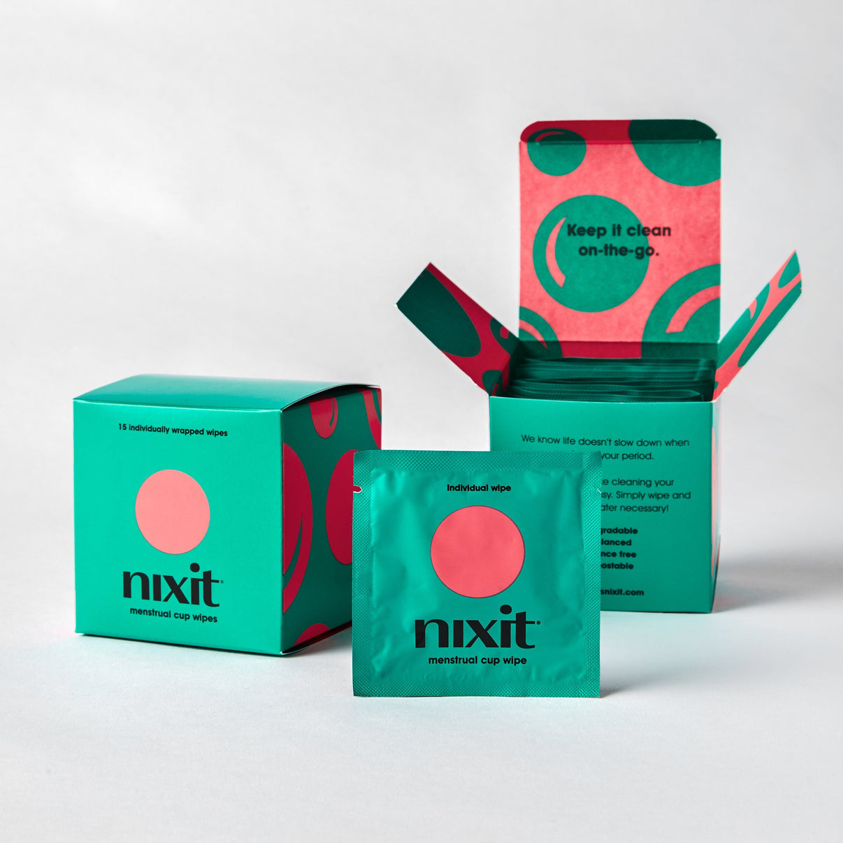Nixit 15 Individually Wrapped Wipes