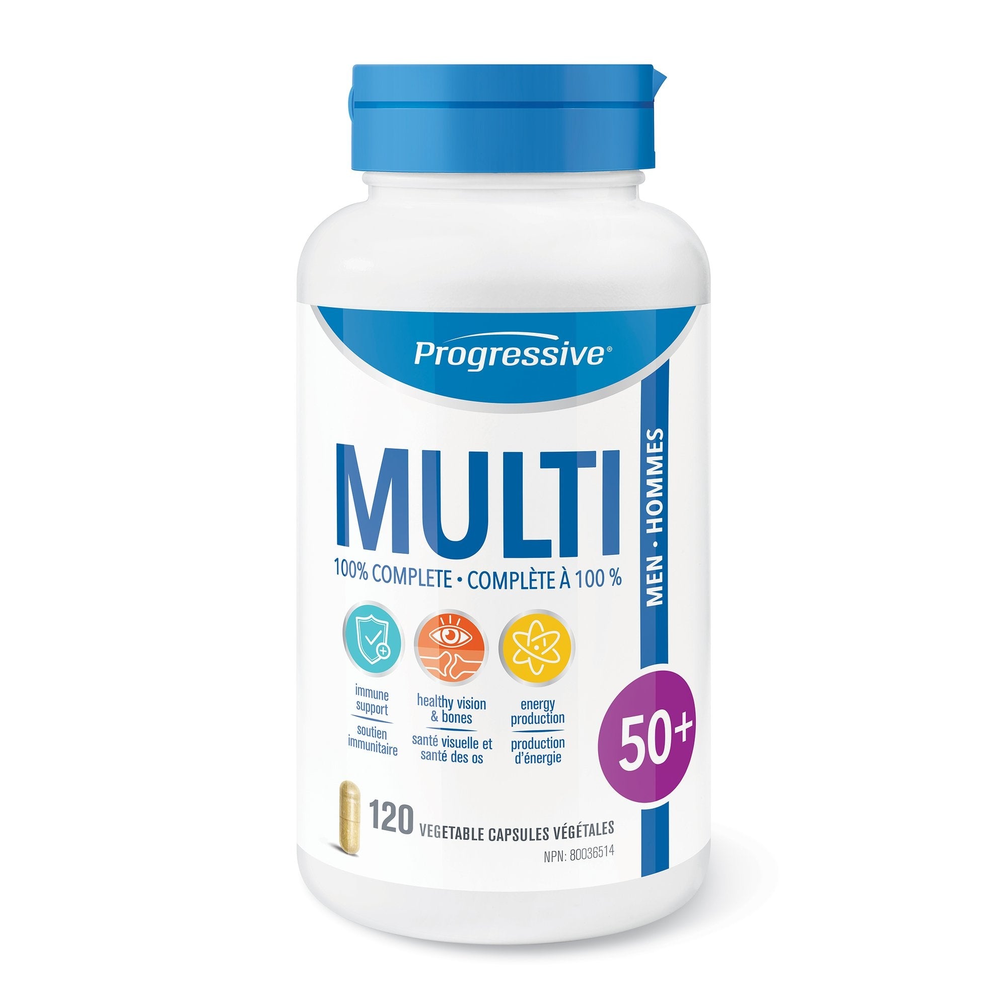 Progressive Multivitamin Men 50+ 120 caps