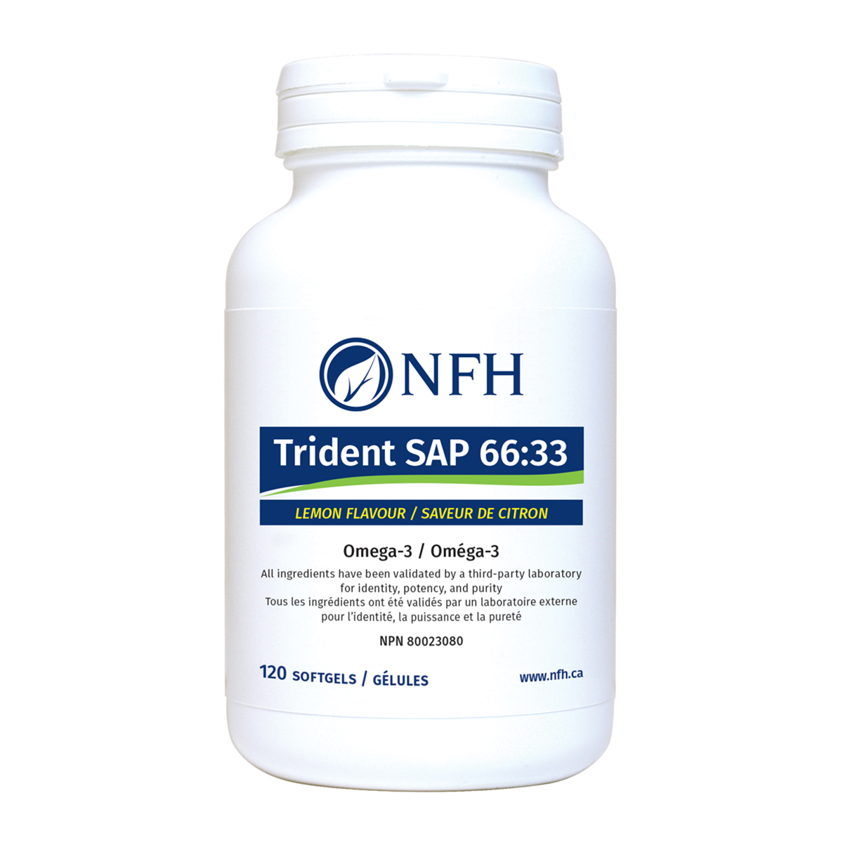 NFH Trident SAP 66:33 Omega 3 - Lemon 120 softgels