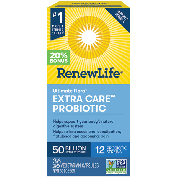 Renew Life Extra Care Probiotic 50 Bilion 36 vcaps