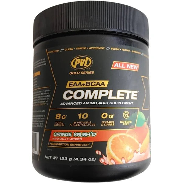 PVL Gold Series EAA + BCAA Complete Orange Krush'd 123g