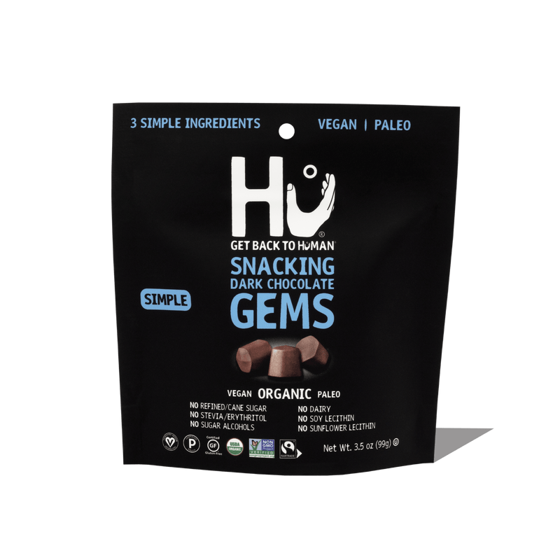 Hu Snacking Dark Chocolate Gems Simple 99g