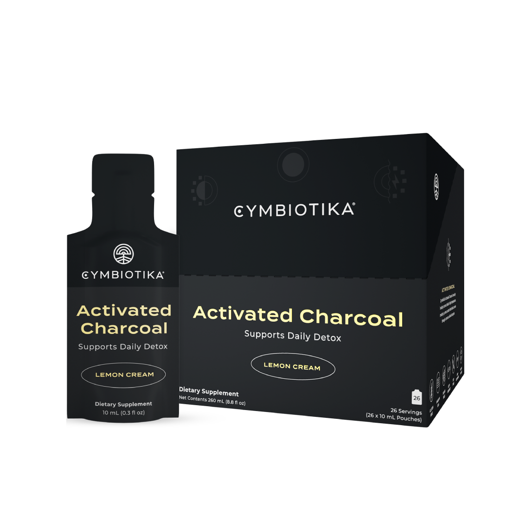 Cymbiotika Activated Charcoal Lemon Cream Box of 26