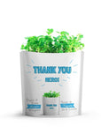 Microgreen Greeting Card Thank You- Arugula Microgreens