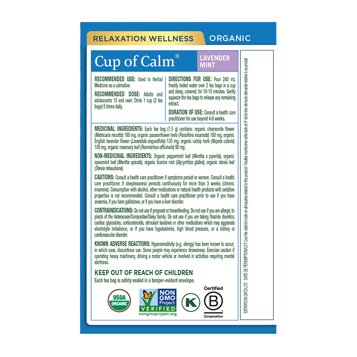 Cup of Calm 16 tea bags