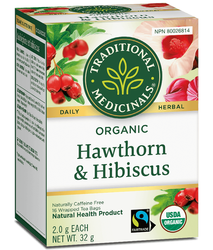Traditional Medicinals Hawthorn & Hibiscus Tea