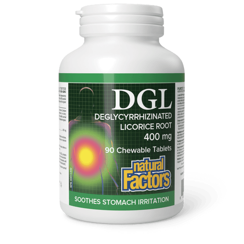 Natural Factors DGL 400mg 90 chewable tablet