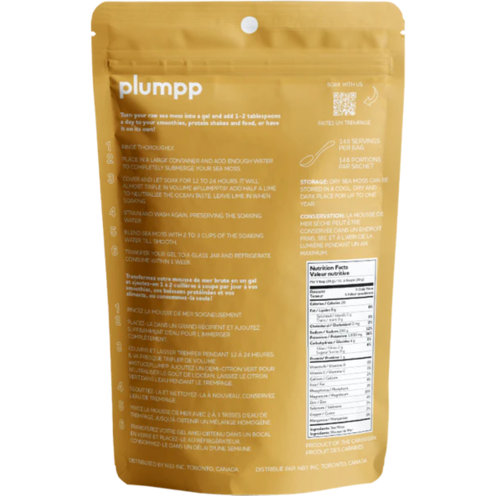 Plumpp Irish Sea Moss Gold  120g