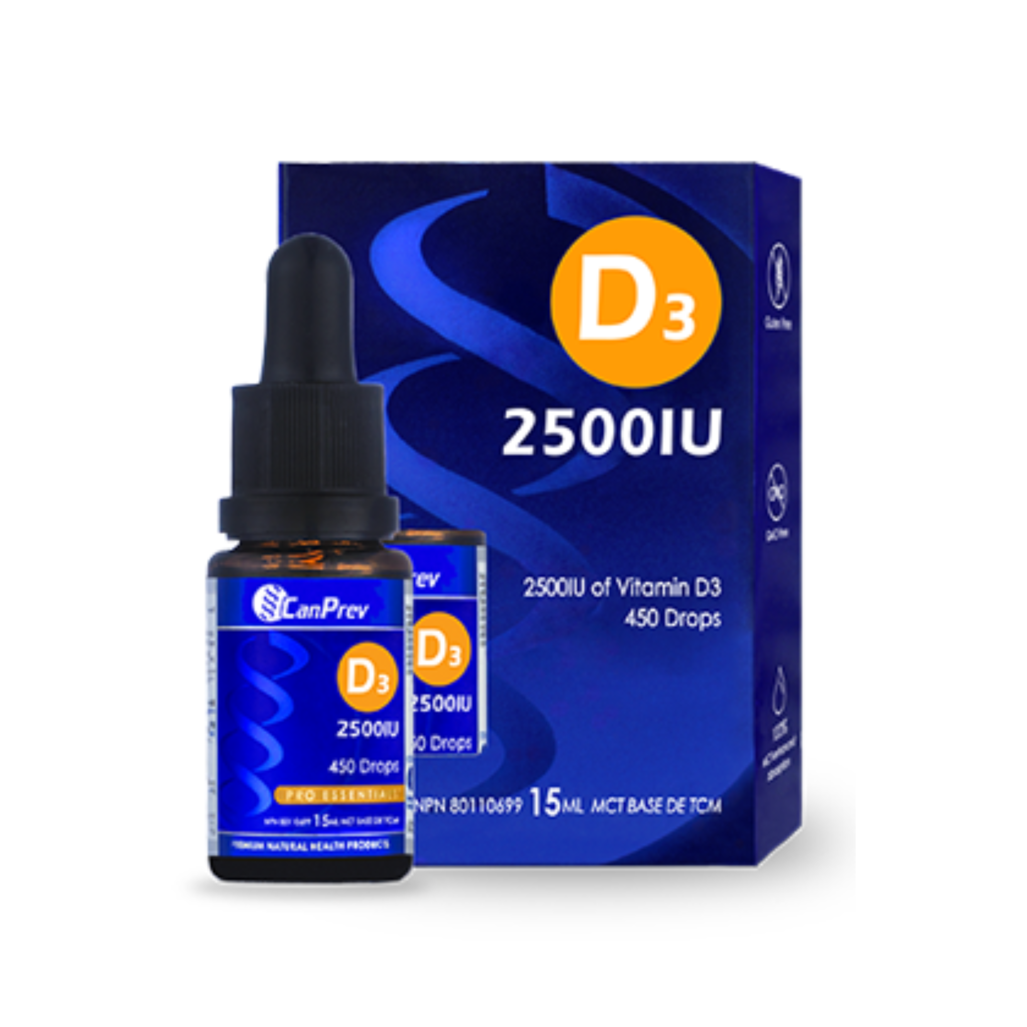 CanPrev D3 2500 drops 15ml
