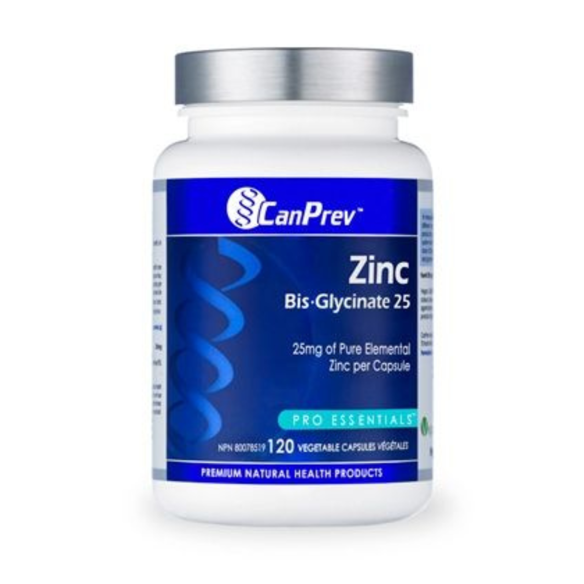 Can Prev Zinc Bis Glycinate 25mg 120caps