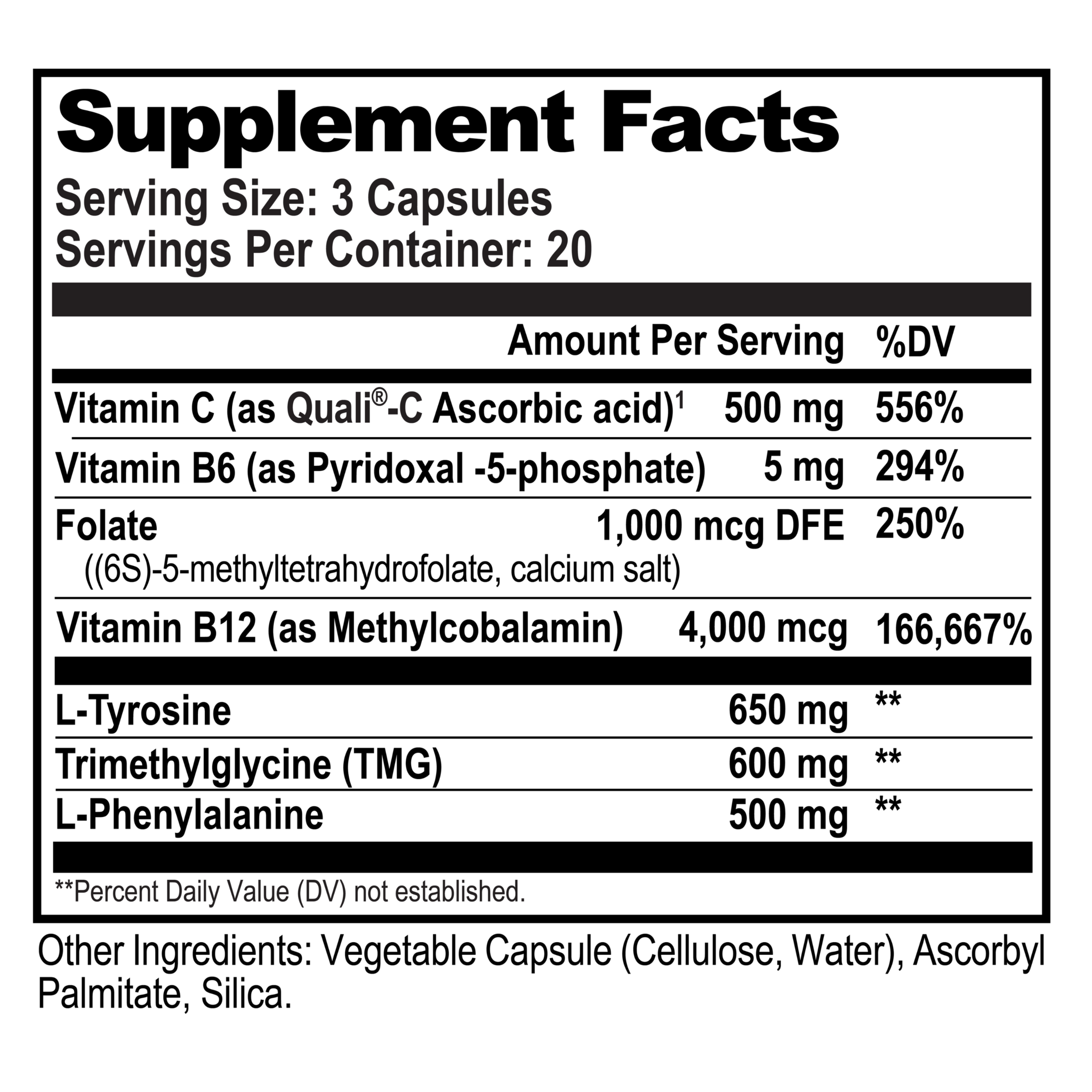 Natural Stacks Dopamine Brain Food 60