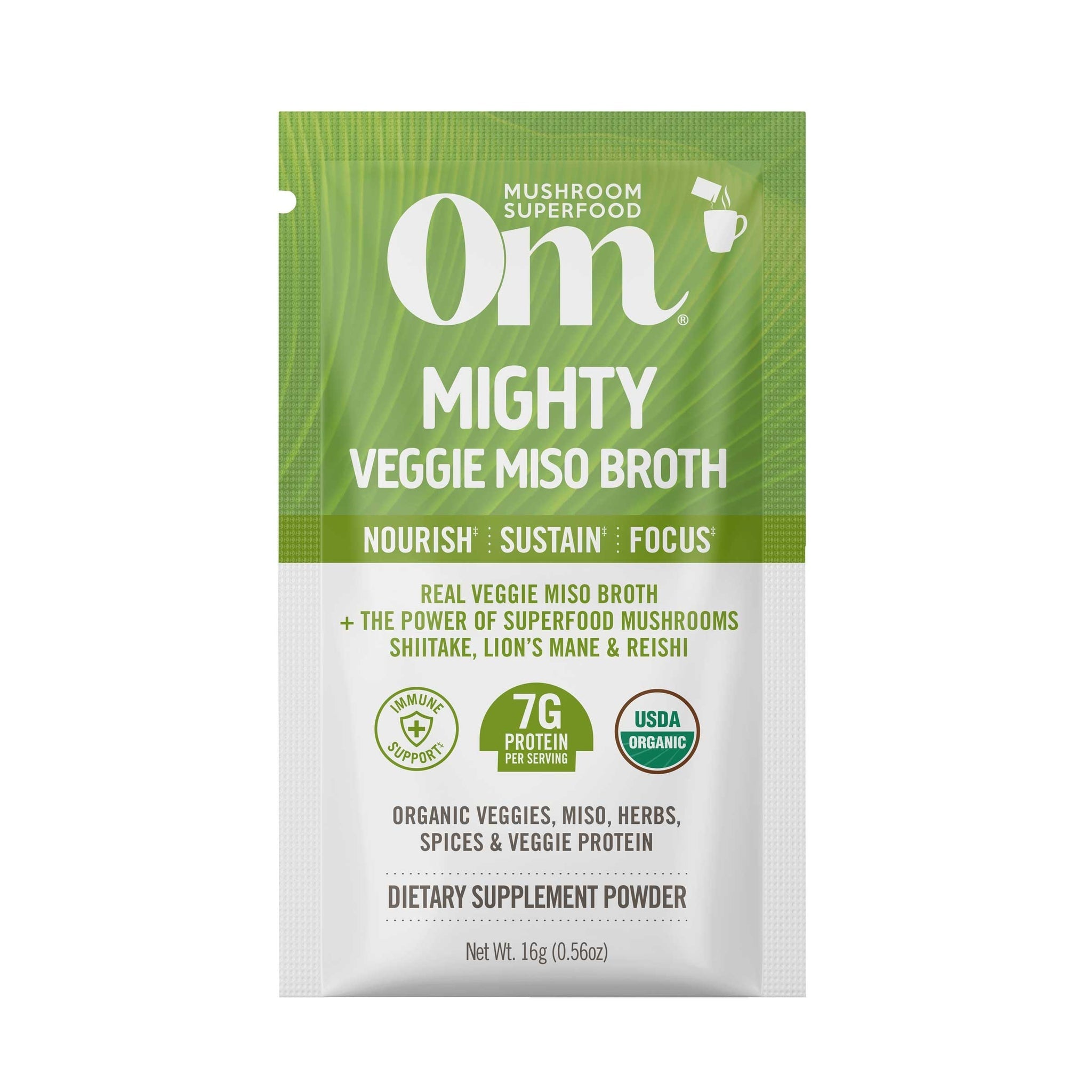 Om Veggie Miso Broth Single