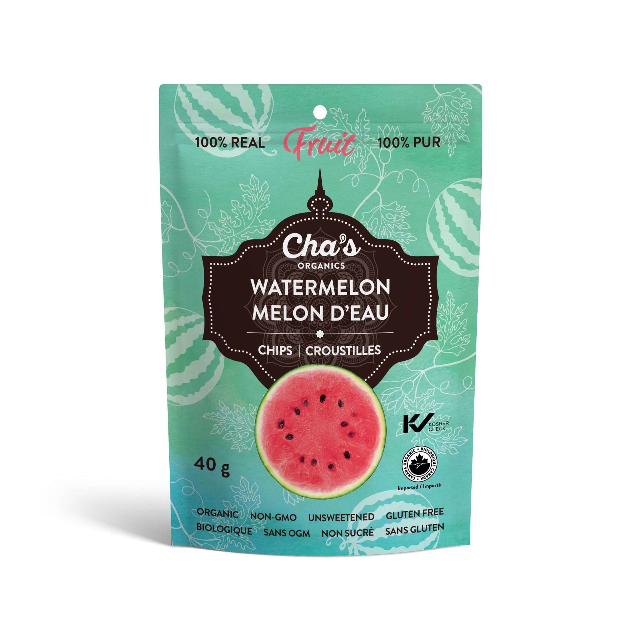 Cha&#39;s Organics Watermelon Chips 40g