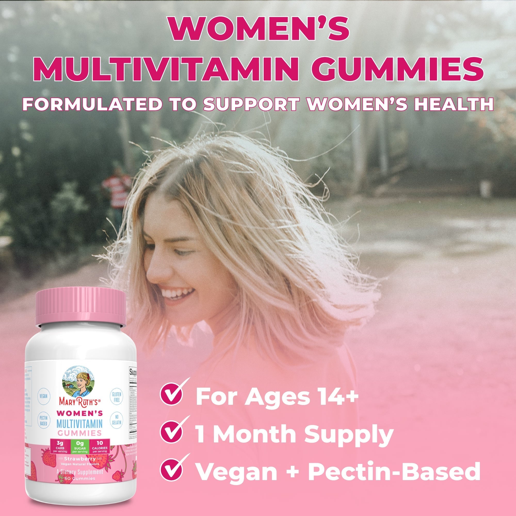 Mary Ruth's Womens Multivitamin Gummies 60gummies