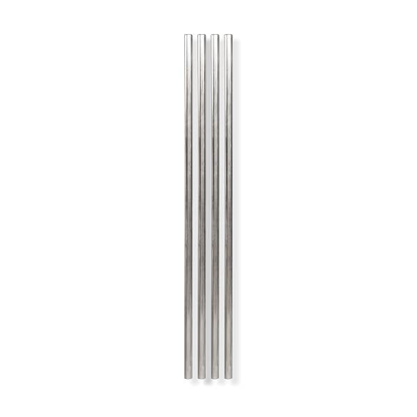 Metal Straws 10" - Set of 4 Silver