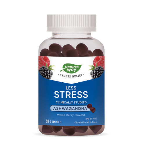 Nature's Way Less Stress Ashwagandha Mixed Berries 60 gummies