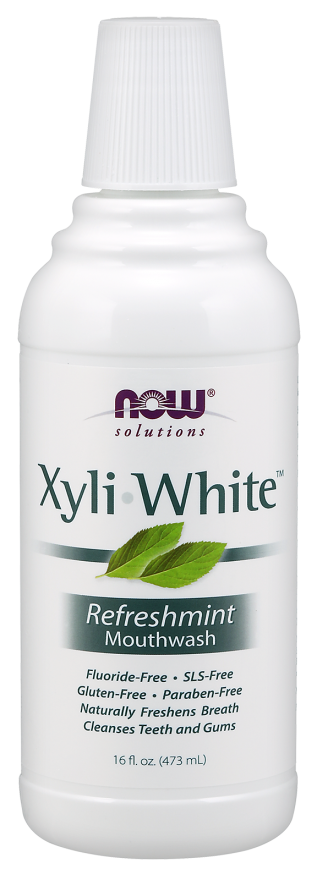 NOW Xyliwhite Mouthwash Refresh Mint 16oz