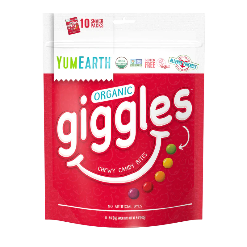 Yum Earth - Organic Giggles - Chewy Candy Bites - 142g