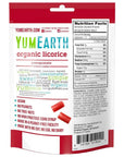 Yum Earth Organic Licorice Strawberry 142g